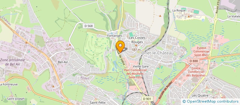 localisation de l'entreprise MADAME ALISON COLLET  ONET-LE-CHATEAU