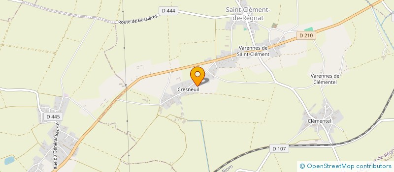 localisation de l'entreprise MADAME ALISON CORREIA  SAINT-CLEMENT-DE-REGNAT