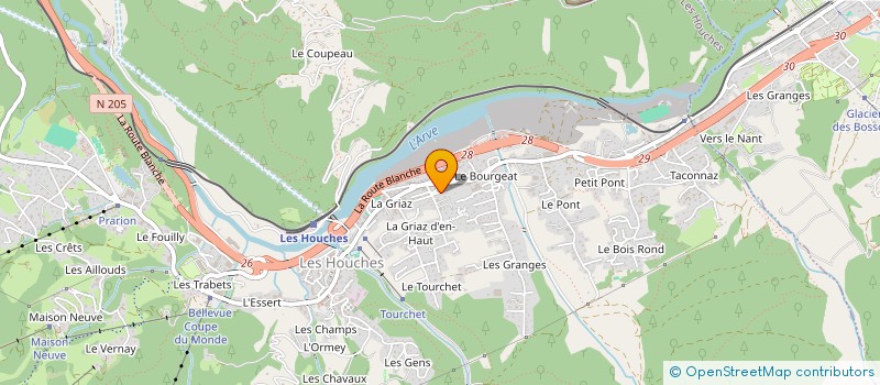 localisation de l'entreprise MADAME ALISON CULSHAW  LES HOUCHES