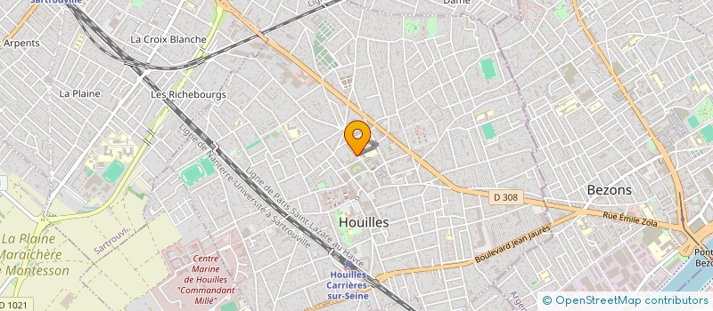 localisation de l'entreprise MADAME ALISON D'ASSUNCAO  HOUILLES