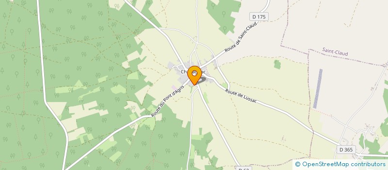 localisation de l'entreprise MADAME ALISON DA COSTA  CELLEFROUIN