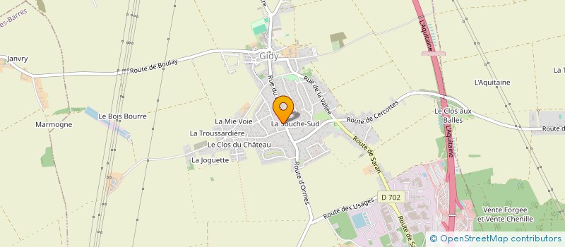 localisation de l'entreprise MADAME ALISON DARGENT à GIDY