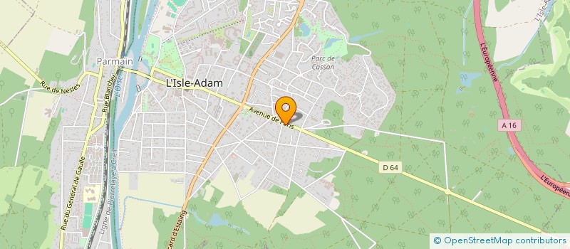 localisation de l'entreprise MADAME ALISON DE SOUSA RODRIGUES  L'ISLE-ADAM