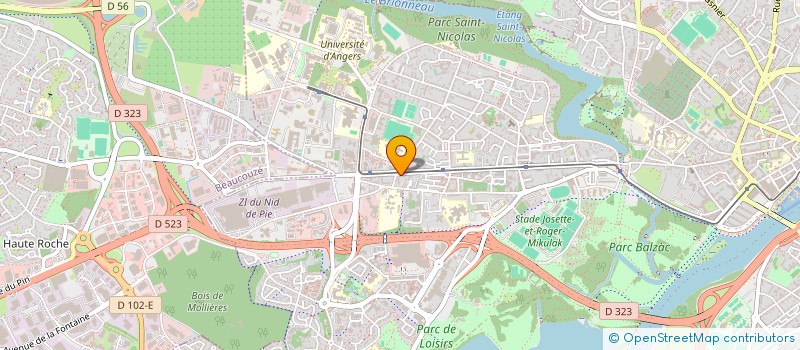 localisation de l'entreprise MADAME ALISON DENARNAUD à ANGERS