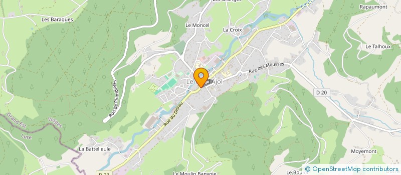 localisation de l'entreprise MADAME ALISON DUMONT  LE VAL-D'AJOL