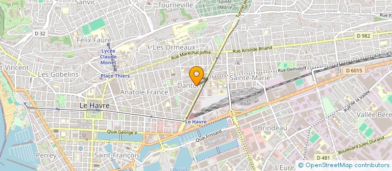 localisation de l'entreprise MADAME ALISON EDOU-EDOU  LE HAVRE