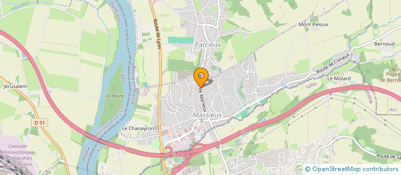 localisation de l'entreprise MADAME ALISON FOUILLAT à MASSIEUX