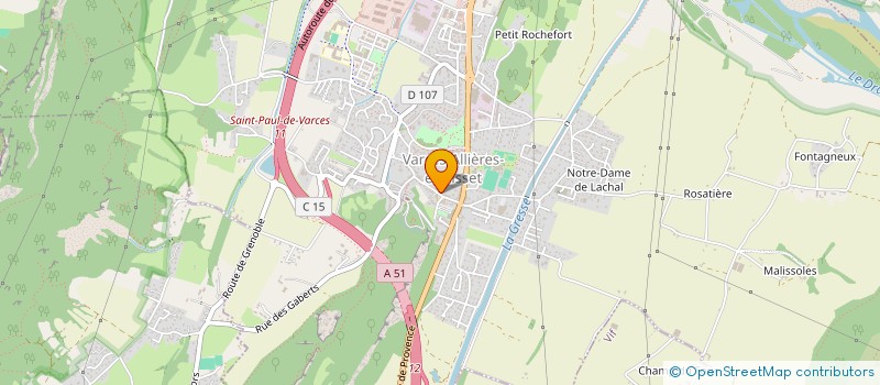 localisation de l'entreprise MADAME ALISON GARCIA  VARCES-ALLIERES-ET-RISSET