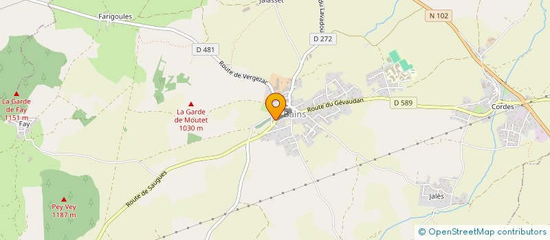 localisation de l'entreprise MADAME ALISON GAUTIER  BAINS