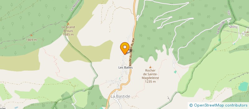 localisation de l'entreprise MADAME ALISON GELLE à LA BASTIDE