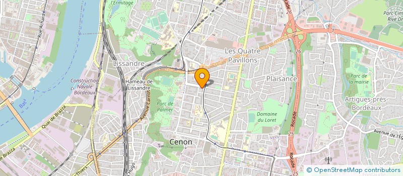 localisation de l'entreprise MADAME ALISON GERMAIN  CENON