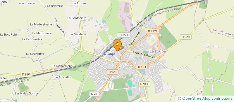 localisation de l'entreprise MADAME ALISON GIRARDIN à LA LOUPE