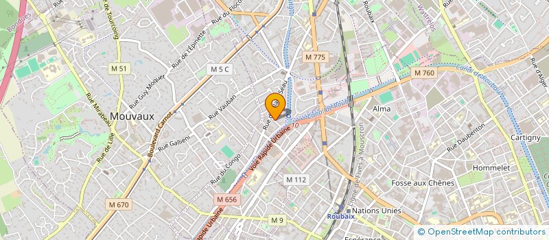 localisation de l'entreprise MADAME ALISON HUTIN  TOURCOING