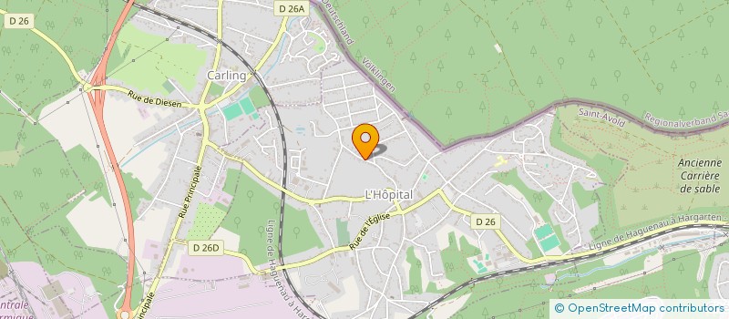 localisation de l'entreprise MADAME ALISON KMIEZ  L'HOPITAL