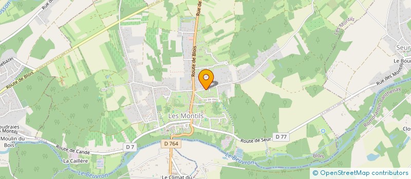 localisation de l'entreprise MADAME ALISON KOUAMEE  LES MONTILS