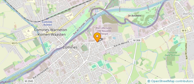 localisation de l'entreprise MADAME ALISON KRUGER  COMINES