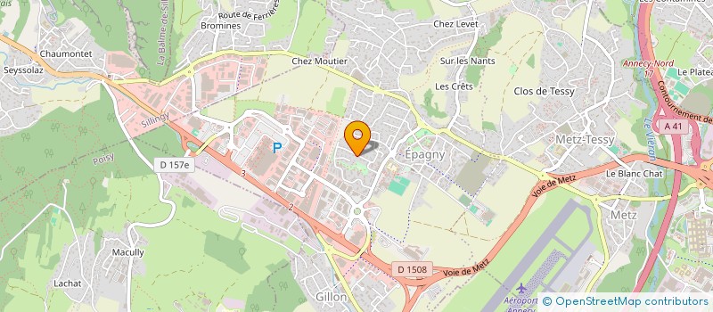 localisation de l'entreprise MADAME ALISON LEBRUN  EPAGNY METZ-TESSY