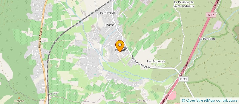 localisation de l'entreprise MADAME ALISON LEVETT  LE LUC