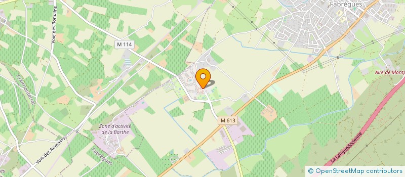 localisation de l'entreprise MADAME ALISON LINO  FABREGUES