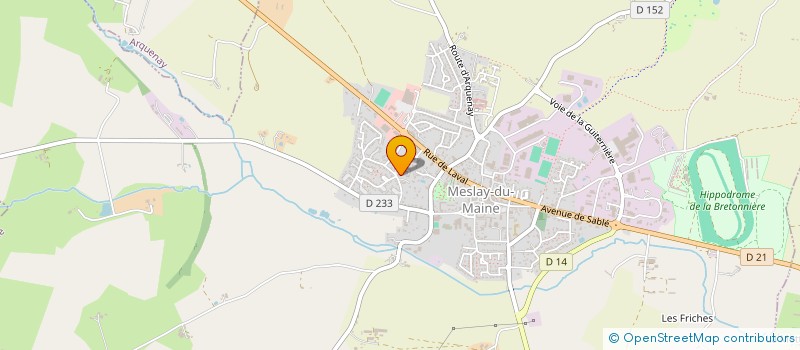 localisation de l'entreprise MADAME ALISON LOPES DE PINHO  MESLAY-DU-MAINE