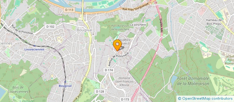 localisation de l'entreprise MADAME ALISON LORETTE  LA CELLE-SAINT-CLOUD