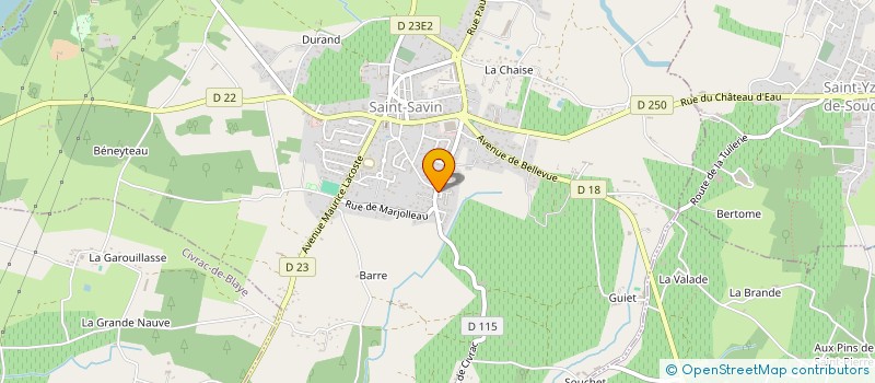 localisation de l'entreprise MADAME ALISON MALAVERGNE  SAINT-SAVIN