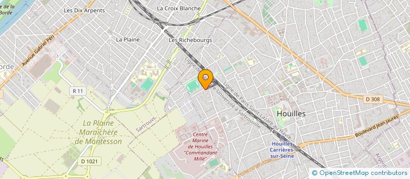 localisation de l'entreprise MADAME ALISON-MARIE JUMEAUX  HOUILLES