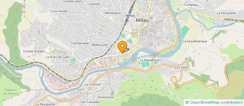 localisation de l'entreprise MADAME ALISON MAYET  MILLAU