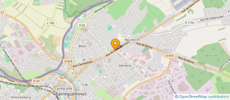 localisation de l'entreprise MADAME ALISON MEULEWATER  SARREGUEMINES