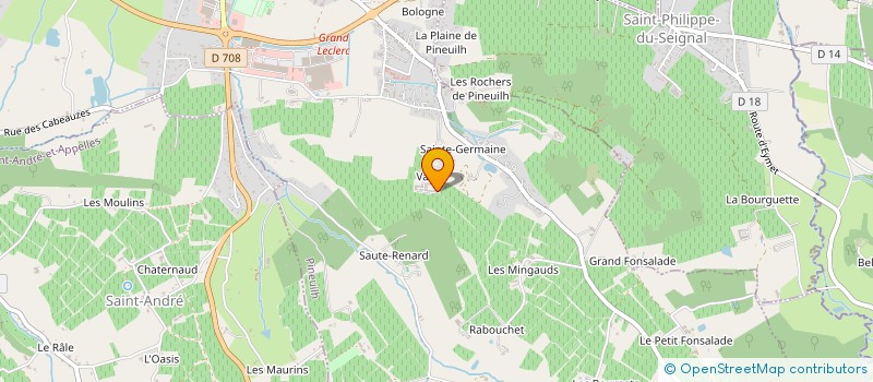 localisation de l'entreprise MADAME ALISON MILLARD  PINEUILH