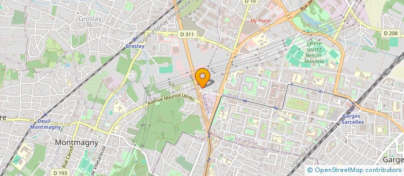 localisation de l'entreprise MADAME ALISON MONTEIRO  SARCELLES