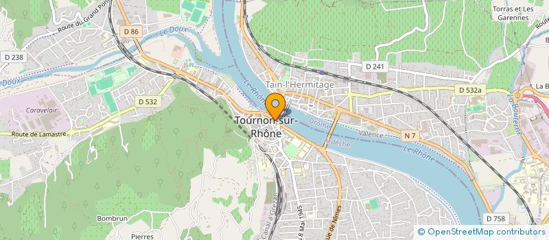 localisation de l'entreprise MADAME ALISON MORGAN à TOURNON-SUR-RHONE