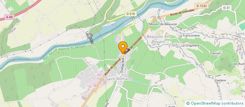 localisation de l'entreprise MADAME ALISON MOSCA  SAINT-ROMANS