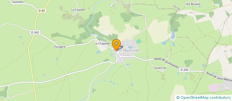 localisation de l'entreprise MADAME ALISON MOUILLARD  SAINT-MARTINIEN