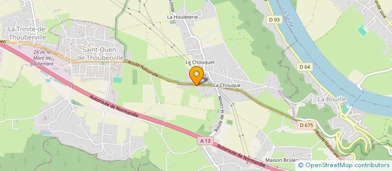 localisation de l'entreprise MADAME ALISON PEREA  SAINT-OUEN-DE-THOUBERVILLE