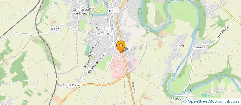 localisation de l'entreprise MADAME ALISON PINEAU  SAINT-JEAN-DE-THOUARS