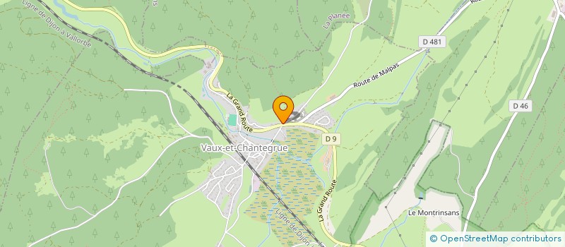 localisation de l'entreprise MADAME ALISON SALVAGGIO  VAUX-ET-CHANTEGRUE