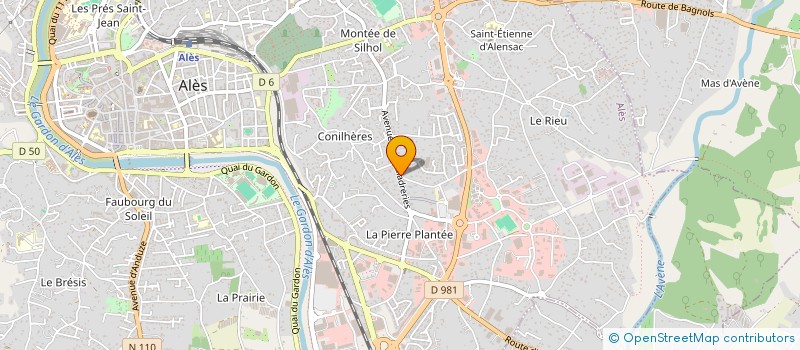 localisation de l'entreprise MADAME ALISON TEIXEIRA  ALES