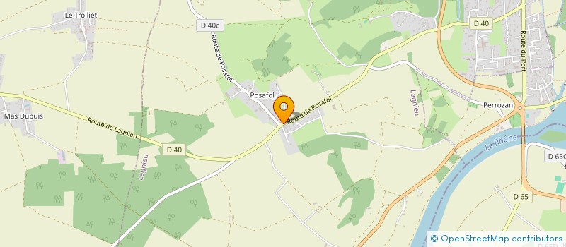 localisation de l'entreprise MADAME ALISON THOMAS  LAGNIEU