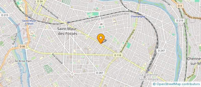 localisation de l'entreprise MADAME ALISON TRANCHANT  SAINT-MAUR-DES-FOSSES