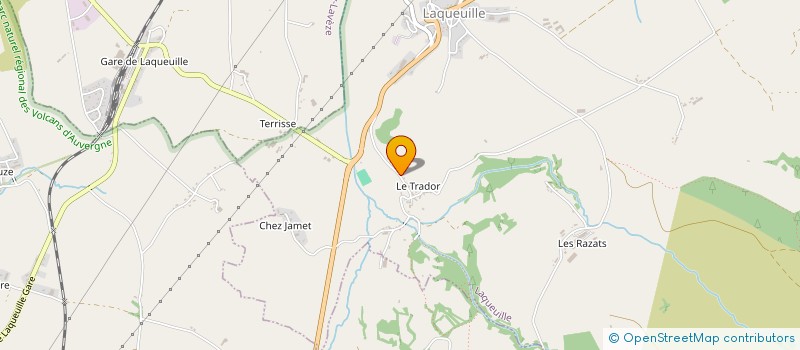 localisation de l'entreprise MADAME ALISON VERNY  LAQUEUILLE