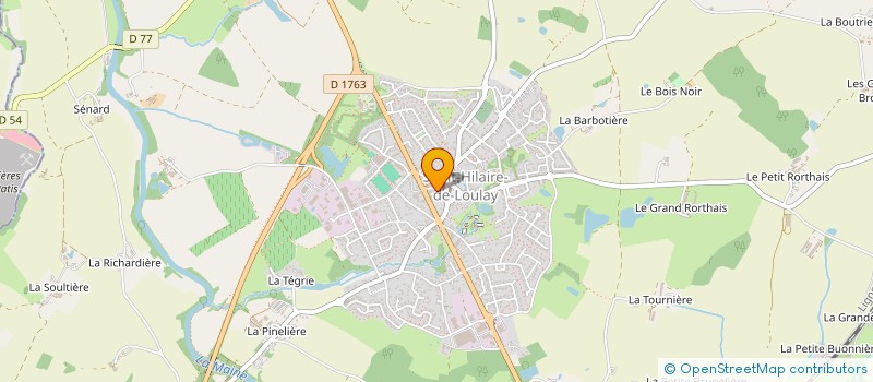 localisation de l'entreprise MADAME ALISON VINET à LA BOISSIERE-DE-MONTAIGU