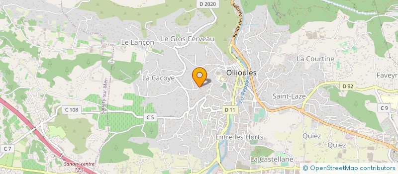 localisation de l'entreprise MADAME ALISON VITRAT à OLLIOULES