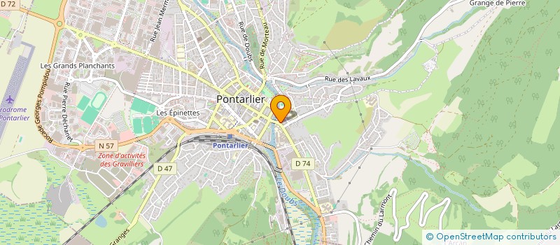 localisation de l'entreprise MADAME ALISONE GOUX à PONTARLIER