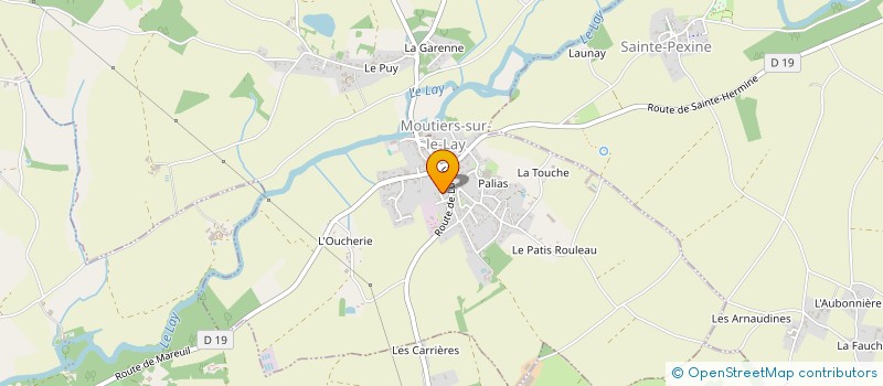 localisation de l'entreprise MADAME ALISONE NAULEAU  MOUTIERS-SUR-LE-LAY