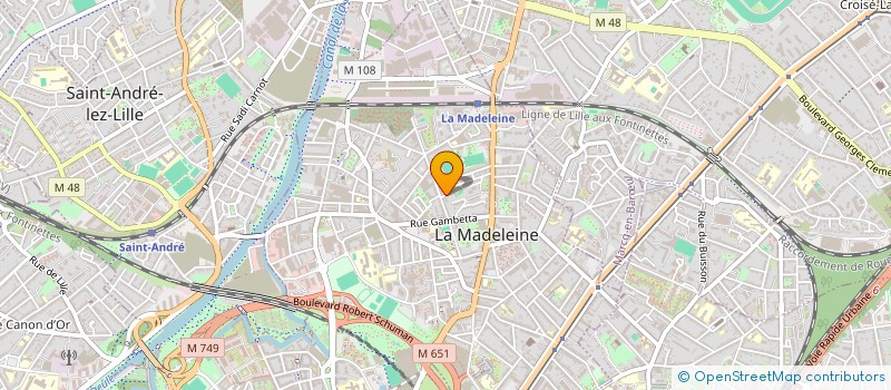 localisation de l'entreprise MADAME ALISSA BRISSAT à LA MADELEINE