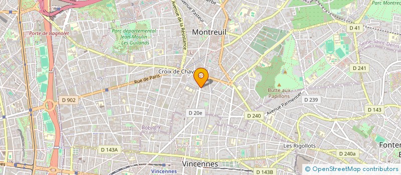 localisation de l'entreprise MADAME ALISSA GENEVOIS à MONTREUIL