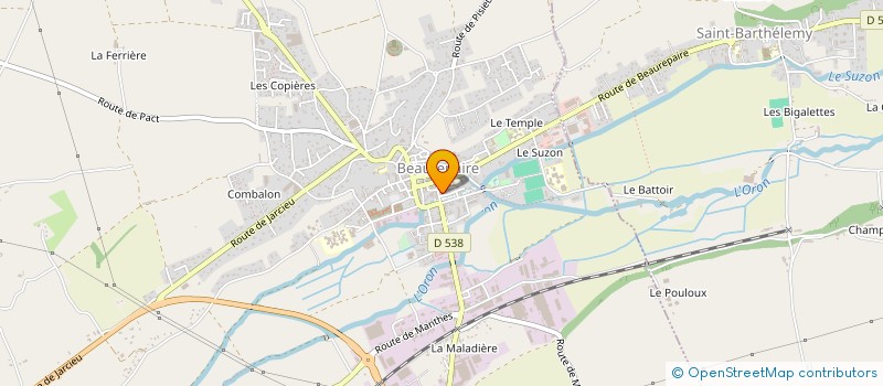 localisation de l'entreprise MADAME ALISSA GIMENEZ  BEAUREPAIRE