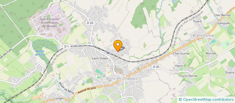 localisation de l'entreprise MADAME ALISSA GIRARD  BONS-EN-CHABLAIS