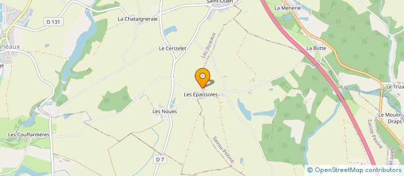 localisation de l'entreprise MADAME ALISSIA PAPIN  LES PINEAUX